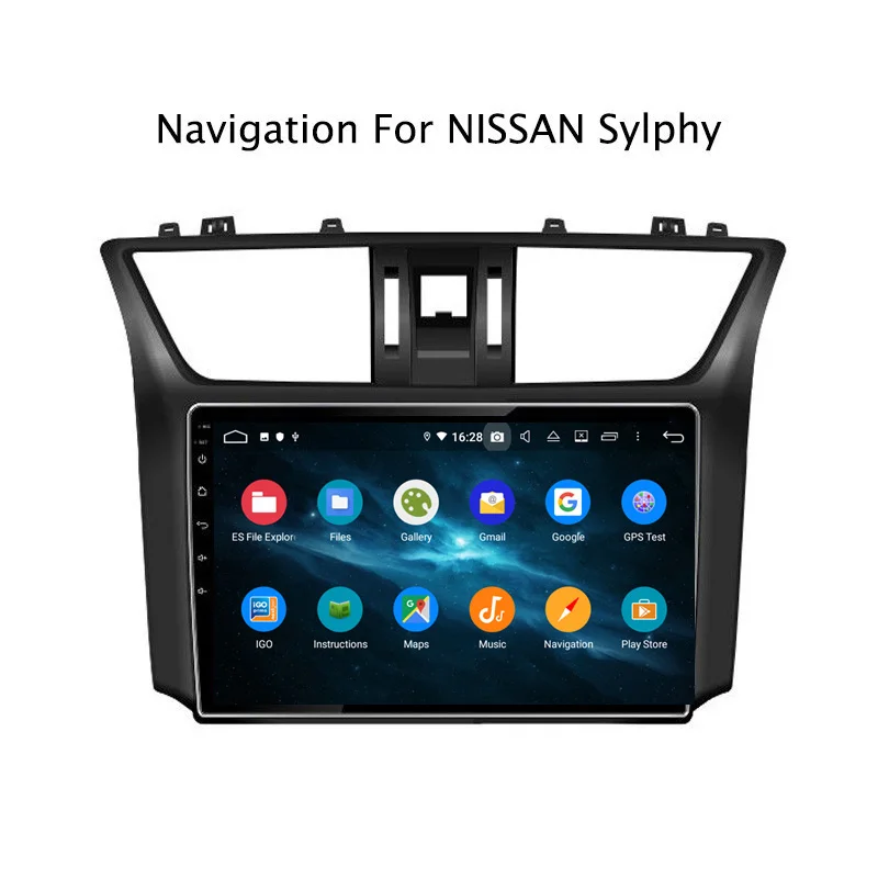 Excellent 10.1" 4G RAM 32G ROM Octa Core Android 9.0 Car GPS For Nissan Sylphy 2012 2013 2014 2015 2016 2017 2018 2