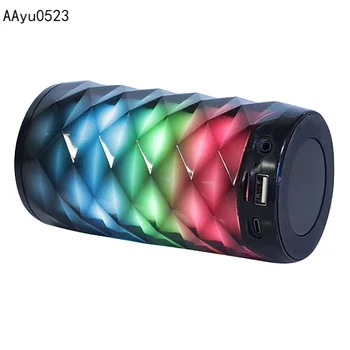 

Mini Colorful Diamond Small Wireless Speaker for Friend's Gift Crystal Lantern Wireless Bluetooth Speaker USB 5V LED