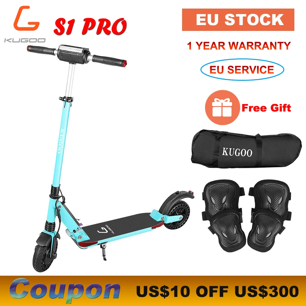 [ЕС сток] KUGOO S1 PRO складной электрический скутер для взрослых 350 Вт ЖК-дисплей 8 дюймов шина для Xiaomi M365 электрический скутер E скутер
