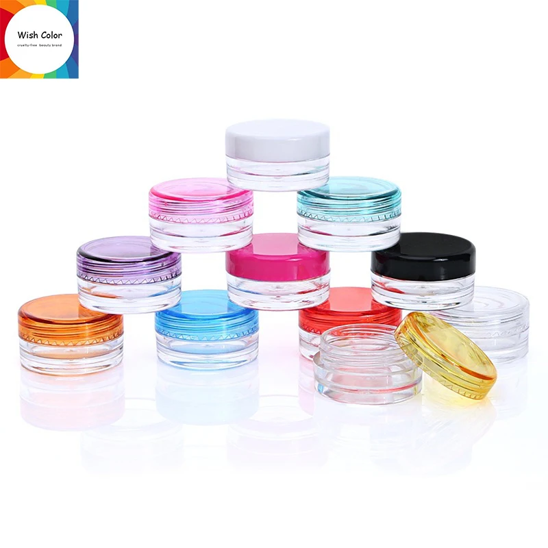 

Wholesale 50pcs 3ml Empty Cosmetic Containers Cream Jar Cream Container Mini Perfume Bottle Organizador Shampoo Bottle