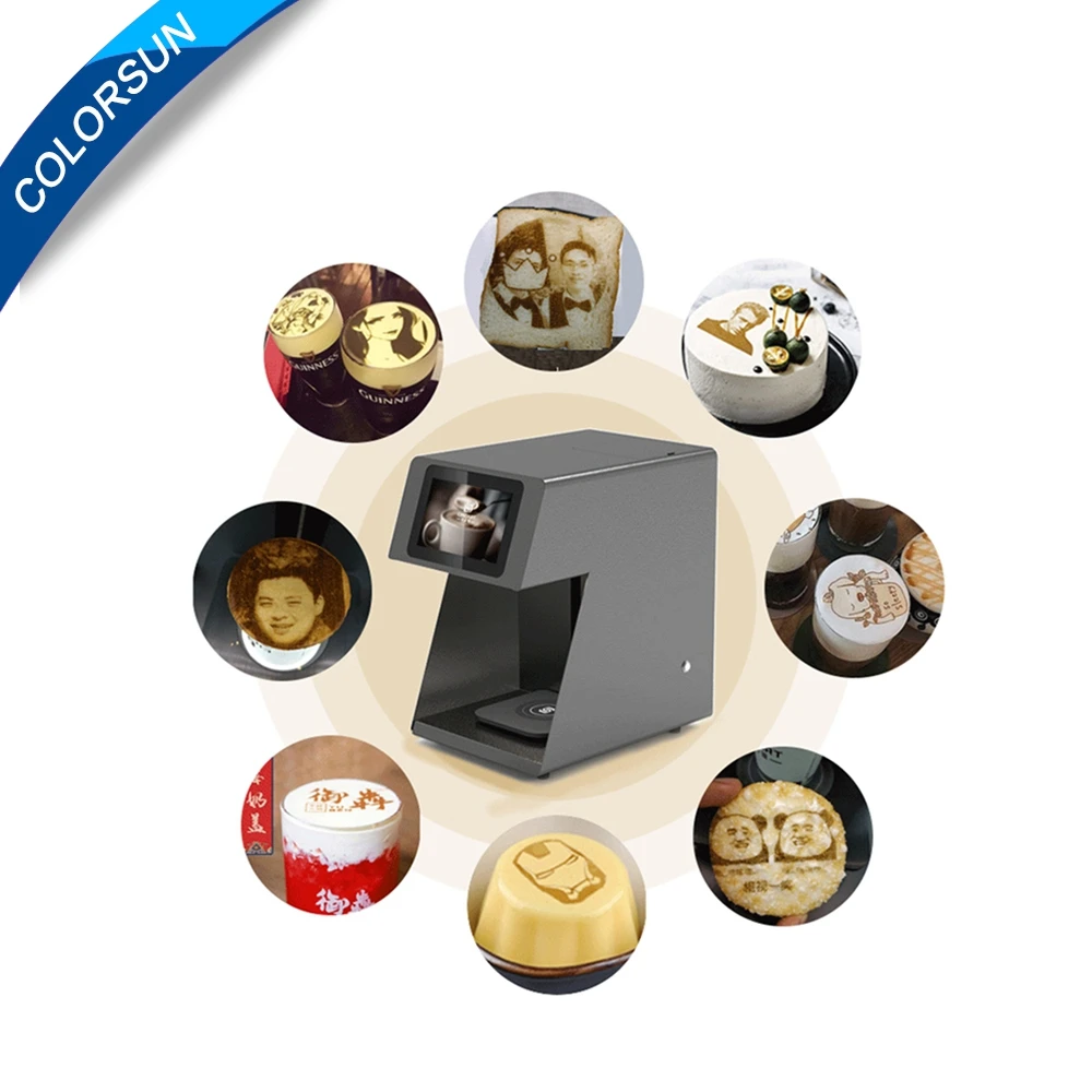 Colorsun обновленный художественный кофе принтер латте кофе принтер автоматический принтер художественные Напитки Еда селфи кофе с wifi