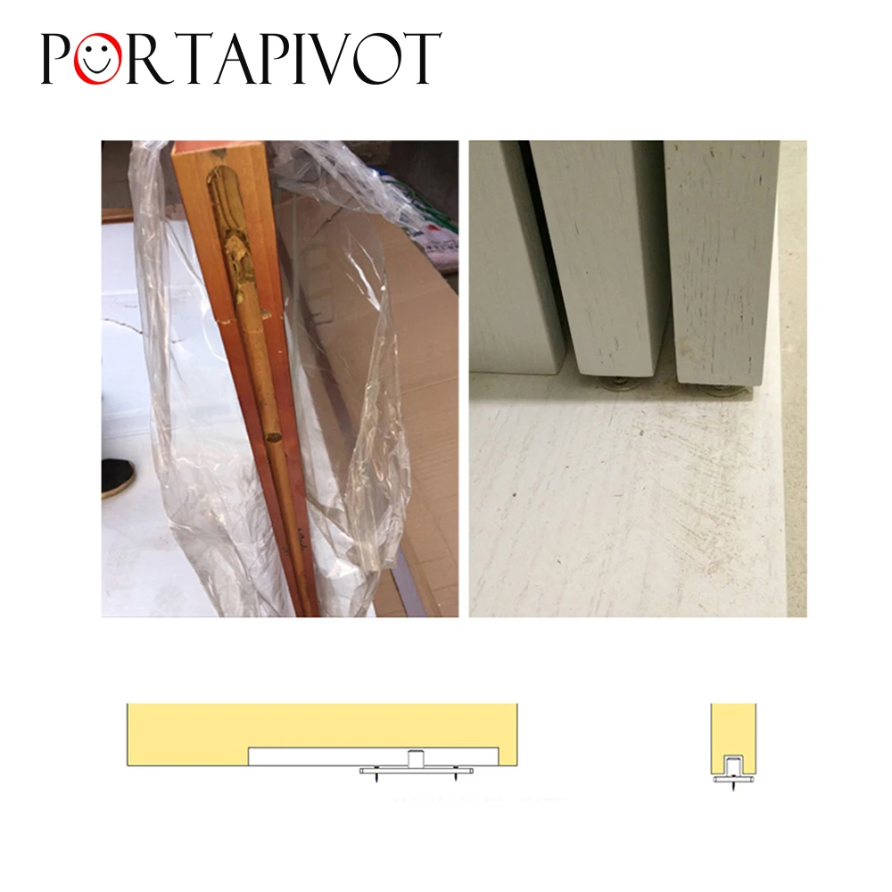 Door Roller Guide Premium Plastic Bottom Floor Guide Wall Mounted Sliding Barn Door Hardware with Screws Hardware Tool