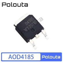 10 Pcs/Set Polouta AOD4185 D4185 TO252 SMD 40A 40V P-Channel Field Effect MOS Transistor Tube Electronic Components