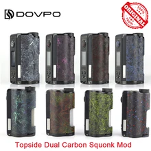 200 Вт Dovpo Topside двойной карбоновый Squonk мод с чипом YIHI питание от Двойной 18650 батареи Vape мод VS Drag 2/Naboo мод