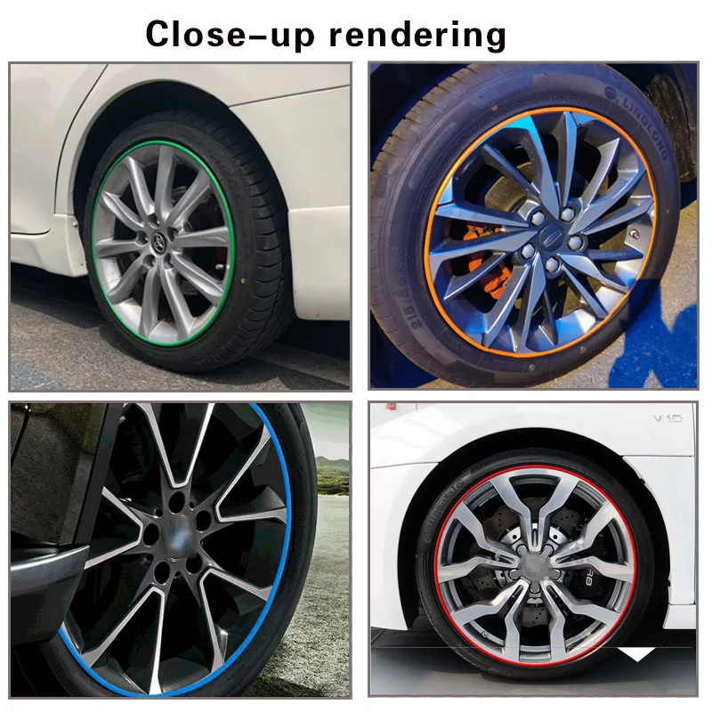  Rimblades Ultra Blue Alloy Wheel Protection for Cars and Other  Vehicles - Universal Easy Fit Self-Adhesive Up to 22 Inch : Automotive