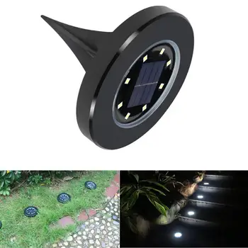 

HiMISS 8LEDs Solar-powered Buried Light Under Ground Yard Lamp Outdoor Path Way Garden Decoration