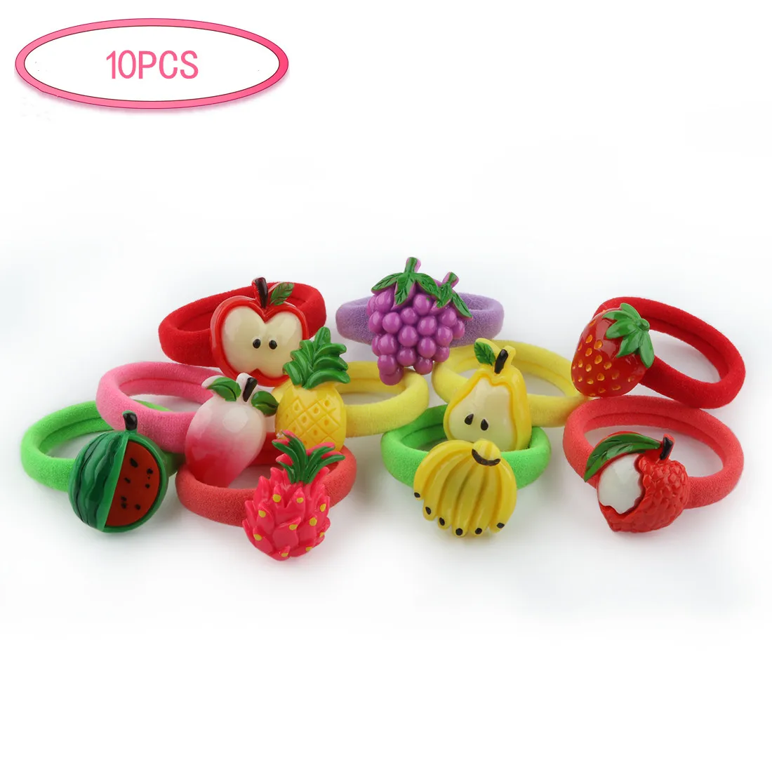 K(10pcs) XIMA, мультяшный единорог, аксессуары для волос, набор, заколка для волос, единорог, повязка на голову для милых девочек, эластичная резинка для волос, головной убор - Цвет: K(10pcs)