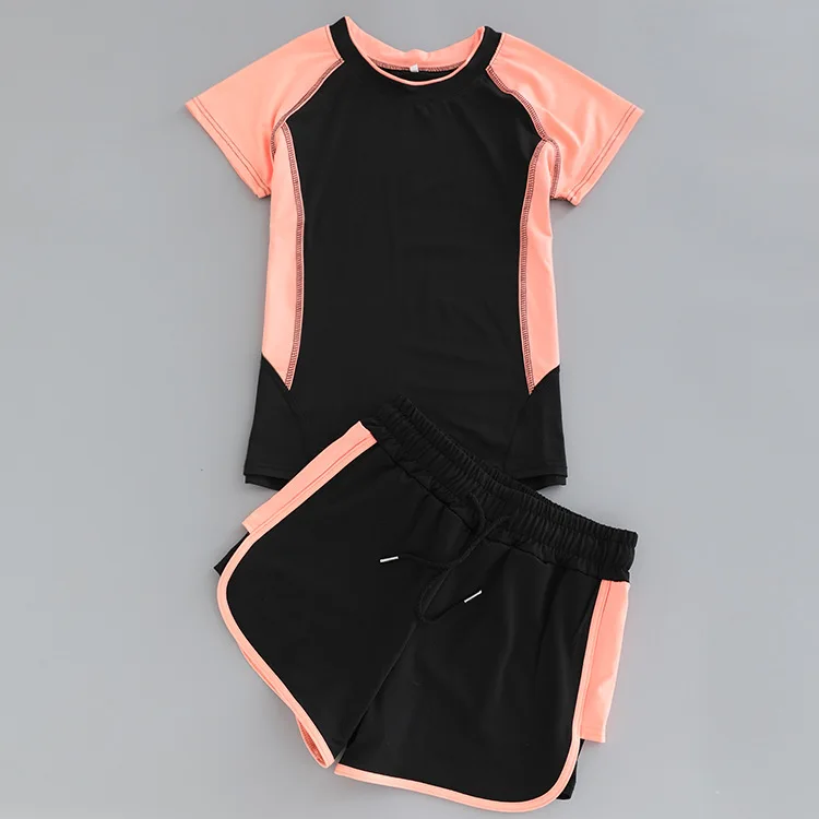 

Yoga Clothes Gym Sports WOMEN'S Suit Summer New Style Running Loose-Fit Slimming Shorts Women's Quick-Dry Short Sleeve T-shirt