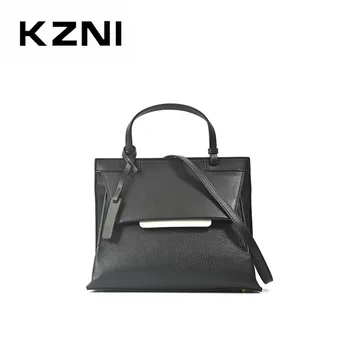 

KZNI Genuine Leather Purse Crossbody Shoulder Women Bag tote bag Clutch Female Handbags Sac a Main Femme De Marque 9302
