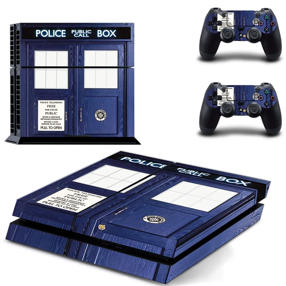 Наклейка Doctor Who Tardis PS4 s Play station 4 наклейка для PlayStation наклейки на консоль и
