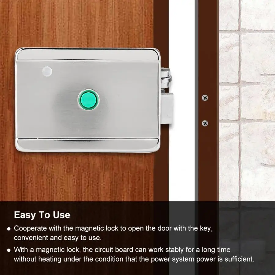 

Magnetic Lock DC12V Knob Magnetic Electromagnetic Intelligent Motor Automatic Security Lock for Access magnetic lock key
