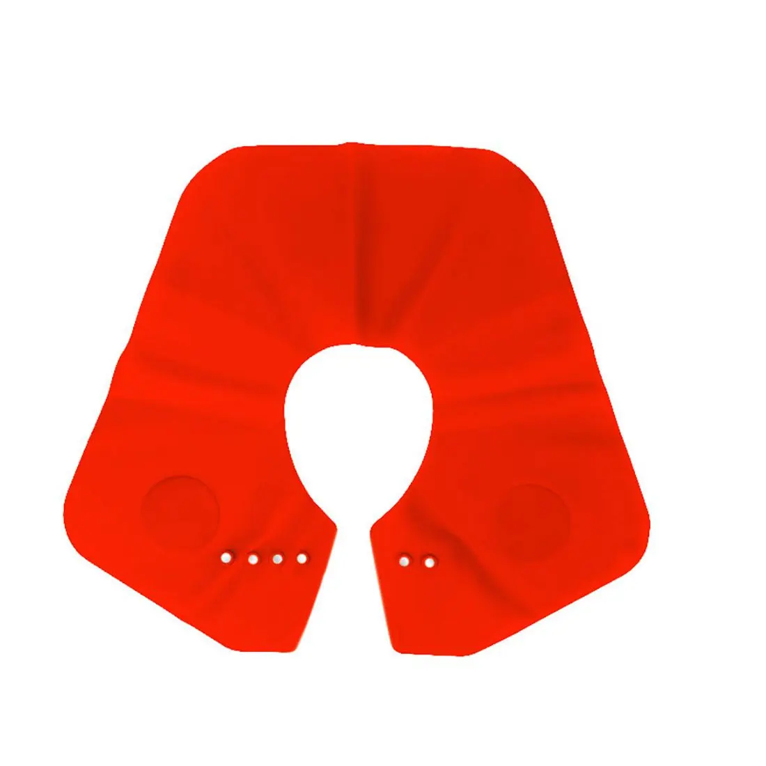 Red Big Водонепроницаемый антипригарный инструмент для волос Магнитная накидка для парикмахерской платок для волос силиконовая шаль силиконовая резка супер Воротник шейный щит 1 шт - Цвет: Red Big