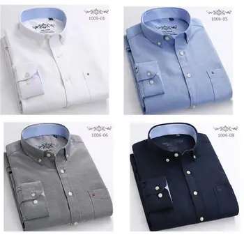 

2020 Cotton Fashion Casual Long Sleeve Shirts Style High Quality Design Men's Dress Shirts Blouse