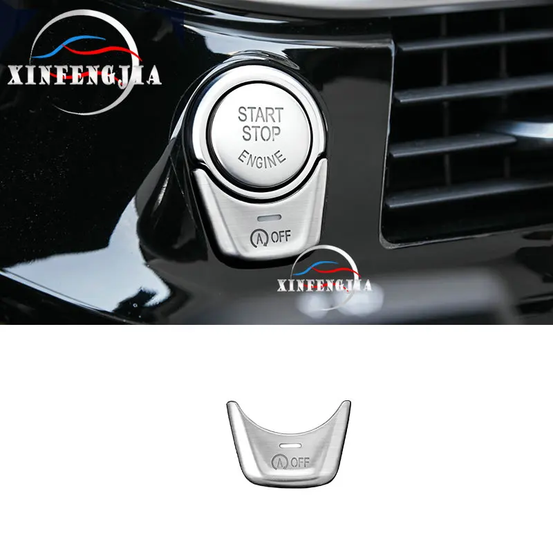 

For BMW X3 G01 2018-2019 Aluminum Alloy Ignition Engine Stop Start Button Cover Trim