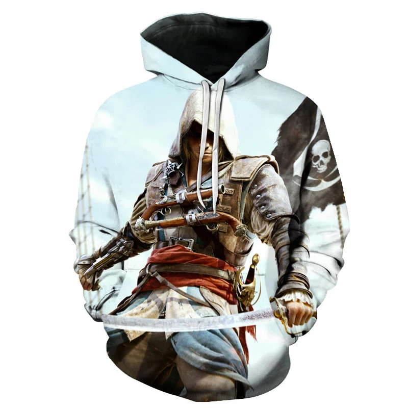 Европейский и пуловер с капюшоном Assassin's creed, худи с 3D принтом в стиле хип-хоп, мужская и женская повседневная одежда, Азиатский Размер 6XL - Цвет: wy-2459