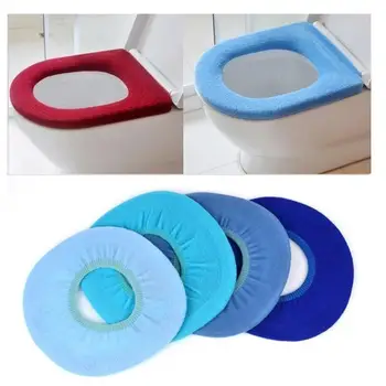 

1pc Toilet Seat Cover Bathroom Toilet Seat Closestool Washable Soft Warmer Mat Cover Pad Cushion Warm Blanket Wc Mat