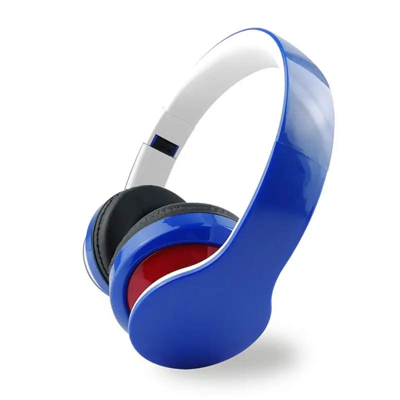 6S Беспроводной Bluetooth4.0 Наушники Стерео тяжелый бас наушники Складная гарнитура - Цвет: Синий