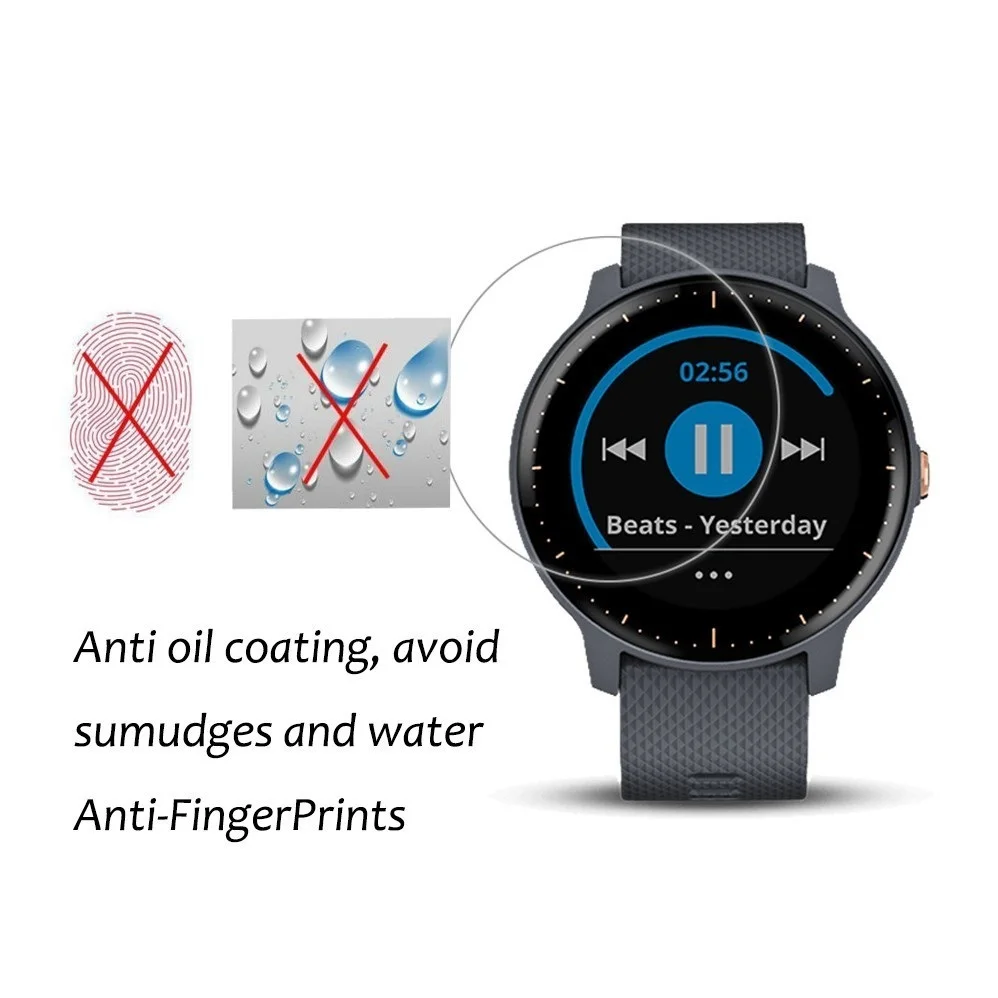 Термополиуретановая пленка против царапин для Garmin Vivoactive 4 4S, Смарт-часы, Гидрогелевая мягкая прозрачная защитная пленка на весь экран Vivoactive4 4S
