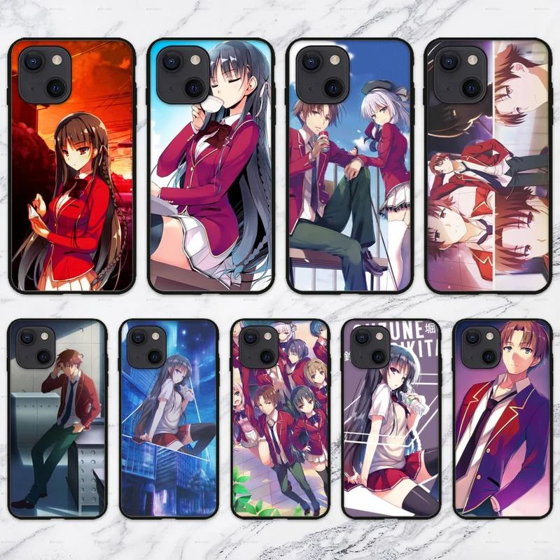 Anime Classroom of the Elite Phone Case For iPhone 11 12 Mini 13 Pro XS Max X 8 7 6s Plus 5 SE XR Shell iphone 11 Pro Max phone case