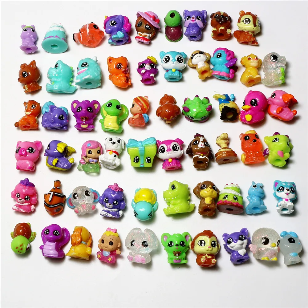 

20/50pcs Hot mini animals toy figure suitable for 32 twisted egg capsules ornaments doll pen set children's collection toy
