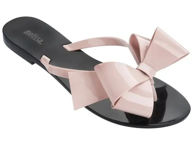 Melissa Fashion Woman Flip Flops Summer Shoes Cool Beach Rivets Big Bow  Flat Sandals Brand Jelly Shoes Sandals Girls Size 35-40 - Women's Slippers  - AliExpress
