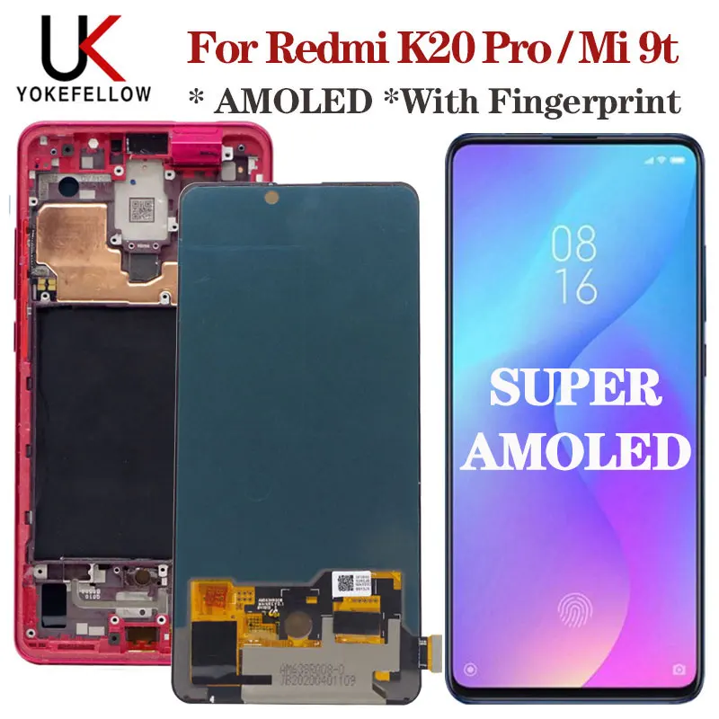 Оригинальный AMOLED 6 39 &quotдля Xiaomi Mi 9t ЖК дисплей сенсорный экран дигитайзер сборка
