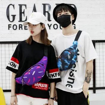 

2020 Fashion Mens Waist Bag Printing pattern Girls Travel Fanny Pack Cellphone Pack For Women Designer Banana Belt Chest Bags