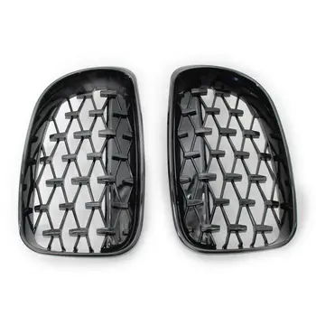 

High Quality Car Grilles(Left+Right) Gloss Black Front Grille 51137166439 For BMW E81 E82 E87 E88 1 Series 08-11