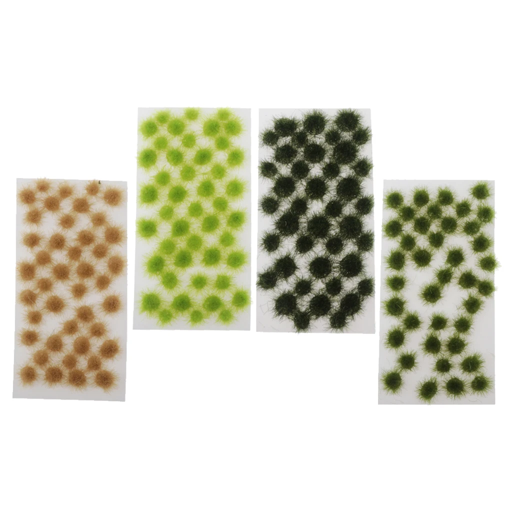160x Self Adhesive Static Grass Tufts Wasteland Tuft Terrain Model Kit Dioramas