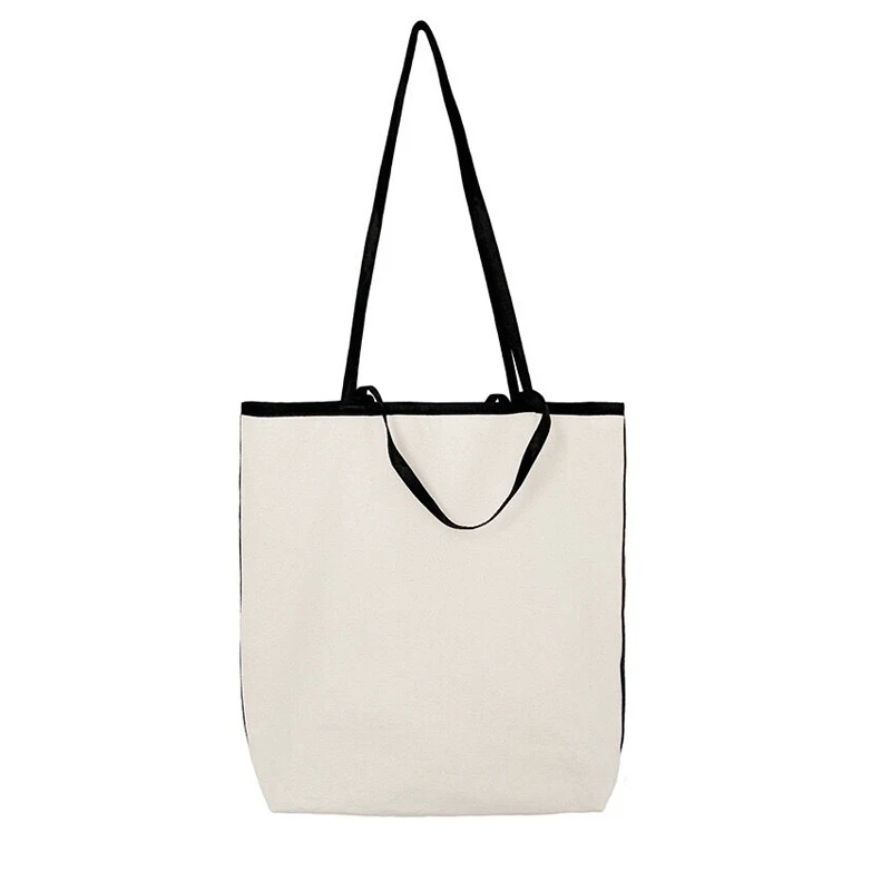 

2020 New Canvas Cotton Women Tote Bags Korean Style Female Middle Handbags Casual Simple Shopping Bag Canvas Youth Shoulder Bag