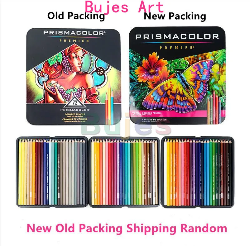 original USA Prismacolor Premier 72 color art drawing pencil oily 4.0MM  soft core art set Sanford Prismacolor pencil