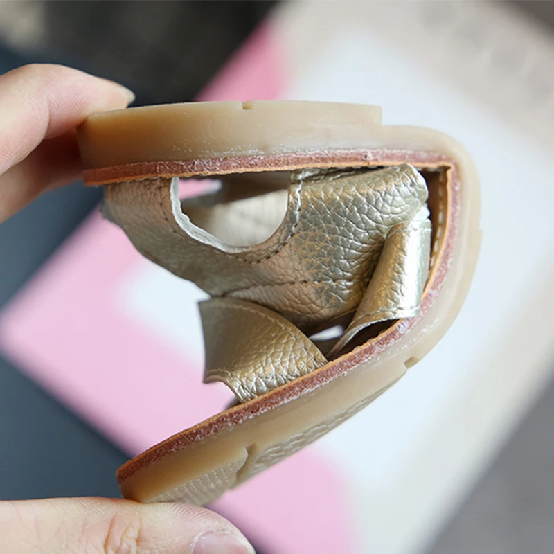 여아용 여름 샌들, 야외 소프트 크로스 샌들 슬리퍼, 어린이 신발