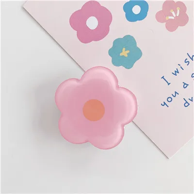 New Epoxy Resin Universal Fresh And Lovely Flowers Foldable Grip Tok Bracket Mobile Phone Ring Bracket Mobile Phone Accessories 5