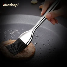 Silicone Oil Brush Kitchen Cooking Brush Stainless Steel Handle Heat Resistance Non-stick Pan Bbq Tools Basting Brushes