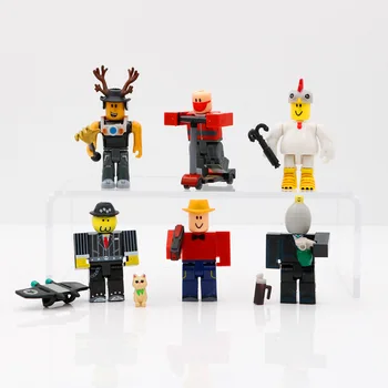 

6Pcs/Set Virtual World Figure Toys with Accessories ABS Building Blocks Suit 7CM Anime VR Model Toy Birthday Gifts