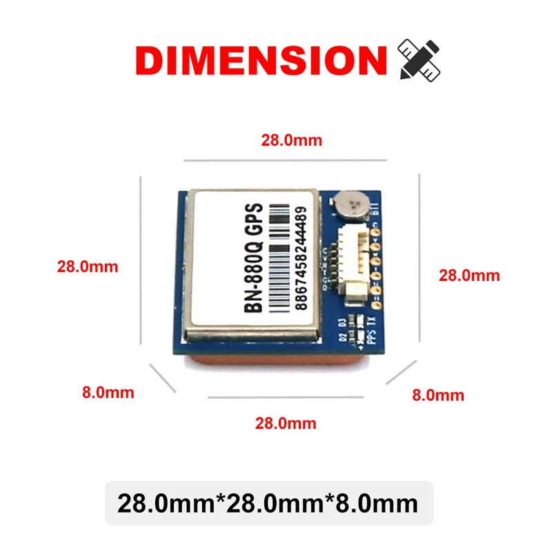 BN-880Q gps модуль QMC5883L AMP2.6/PIX4/PIXHAWK GNSS gps ГЛОНАСС двойной контроль полета для дрона