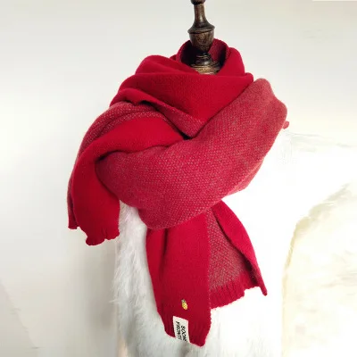 Autumn winter women girls soft elegant wild soft temperament thick fresh comfortable trend warm big tassel shawl D019 - Цвет: 8
