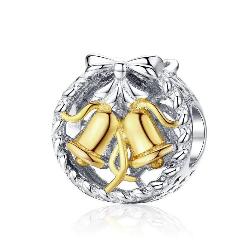 DISINIYA Новогодняя Коллекция 925 серебристый Шарм fit Браслет DIY Bijoux женское Изготовление ювелирных изделий из драгоценных камней праздничные подарки