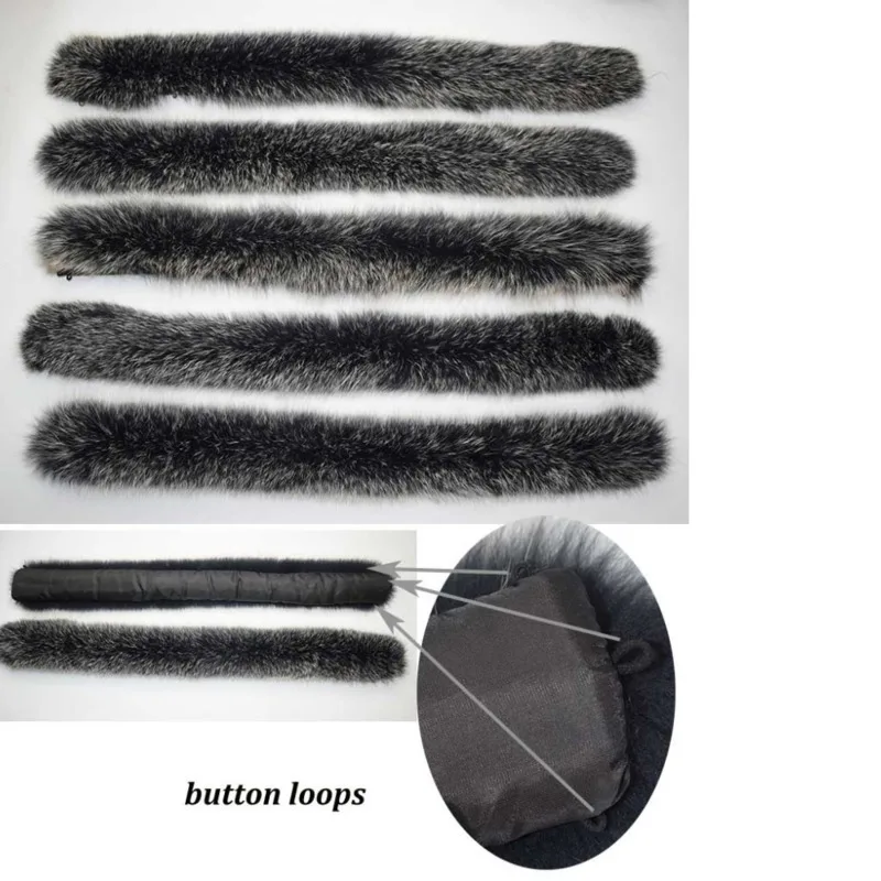 Шелковый шарф воротник из натурального меха 100% натуральный Лисий мех унисекс