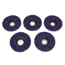 

5Pcs Abrasive Wheel Grinder Strip Disc 125 mm Poly Strip Disc Wheel Paint Rust Removal Clean for Angle Grinder Removal
