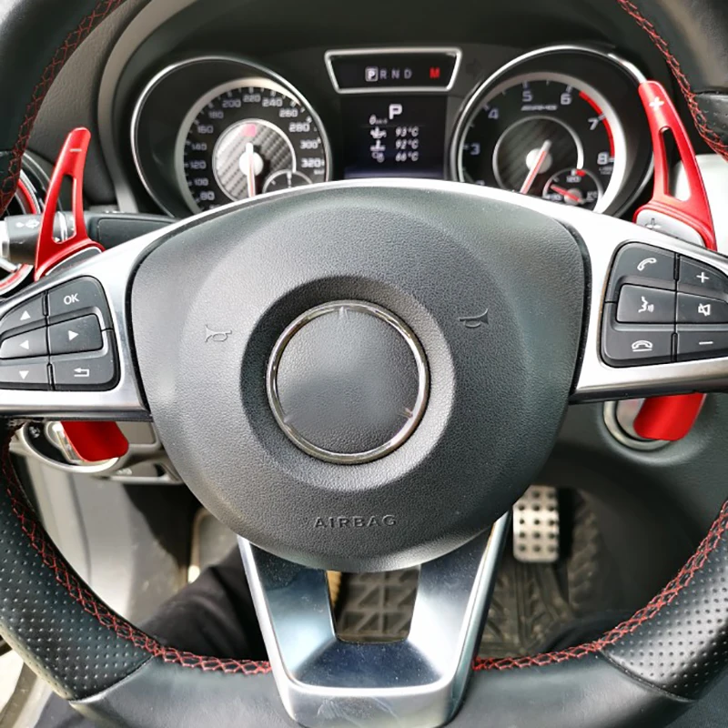 Для Benz A B C E класс CLA CLS E GLC GLE S SL SLC Алюминиевый Автомобильный руль сдвиг весло Переключатель расширение 2 шт