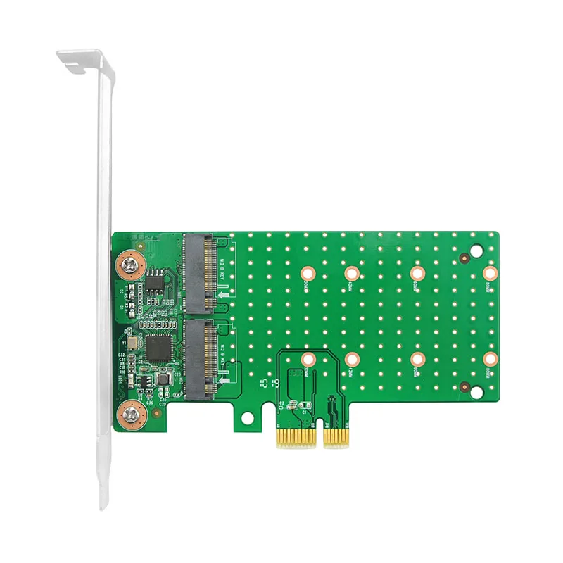 Linkreal Dual PCIe 2 0 до M.2 SATA RAID Control ler карта с чипсетом управления ASMedia Raid x1 M2 adapter LRST9661