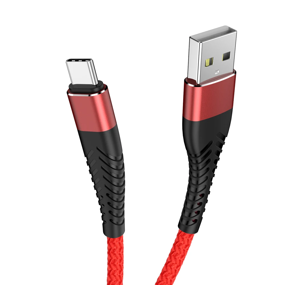 3 м usb type C быстрое зарядное устройство кабель для huawei P20 P30 Lite samsung S10 S9 S8 Plus Xiaomi Mi 8 9 Note 7 8 K20 телефон длинный провод шнур - Цвет: Красный