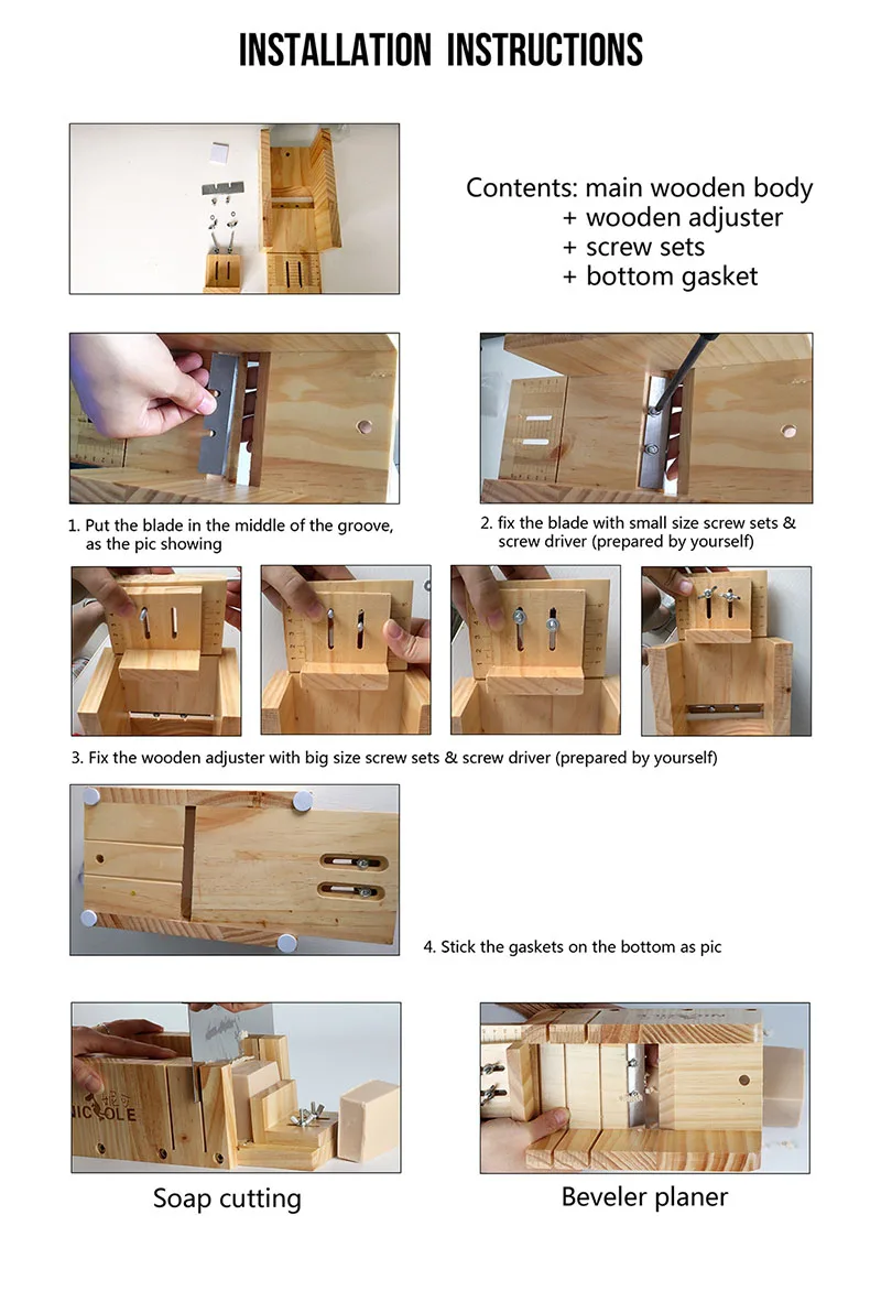 EJ.life Kit Fabrication Savon - Coupeur de Savon en Bois - Accessoires de  Fabrication de Savon - Cdiscount Beaux-Arts et Loisirs créatifs