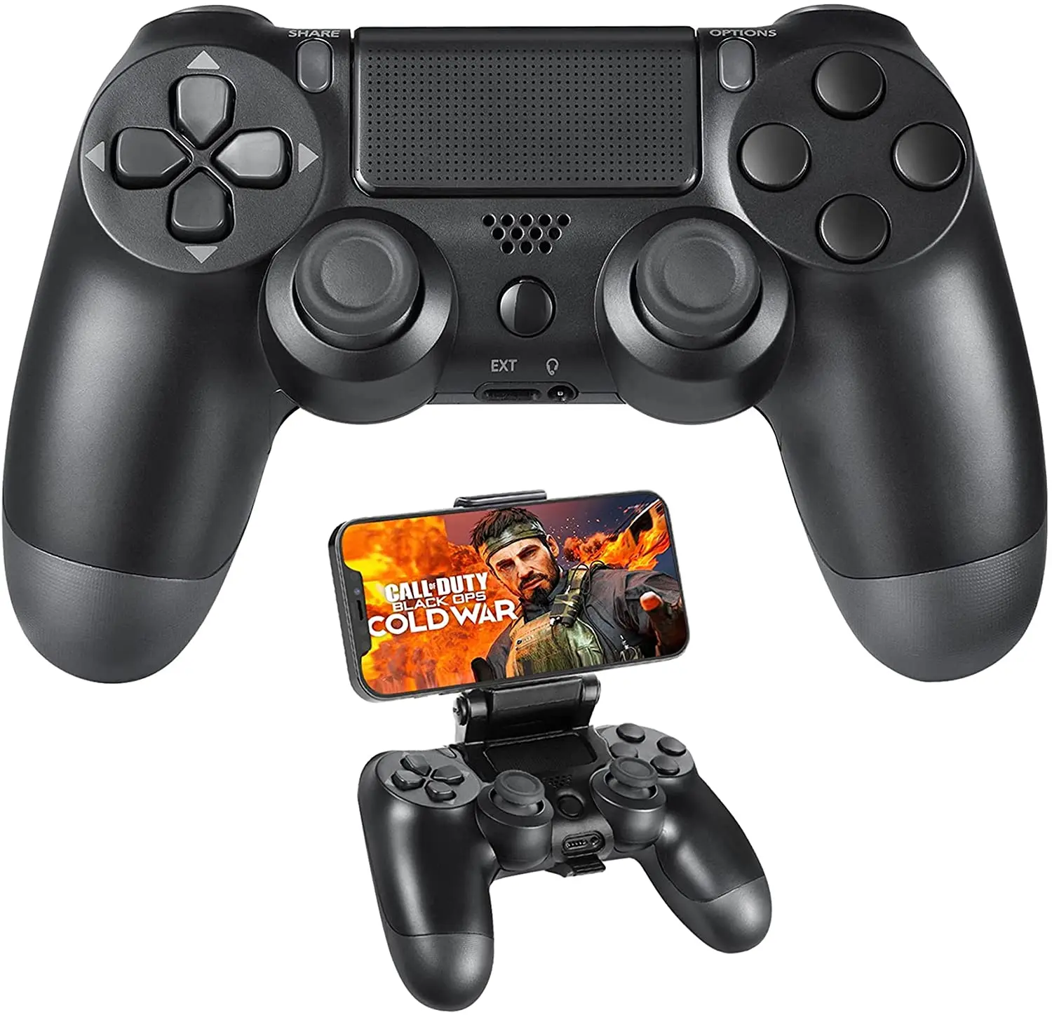 universitetsstuderende uheldigvis beviser Playstation 4 Controller, Ps4 Controller Wireless With Clip Mount, 1000mah  Bluetooth Remote Joystick Pc Gamepad With Dual - Gamepads - AliExpress