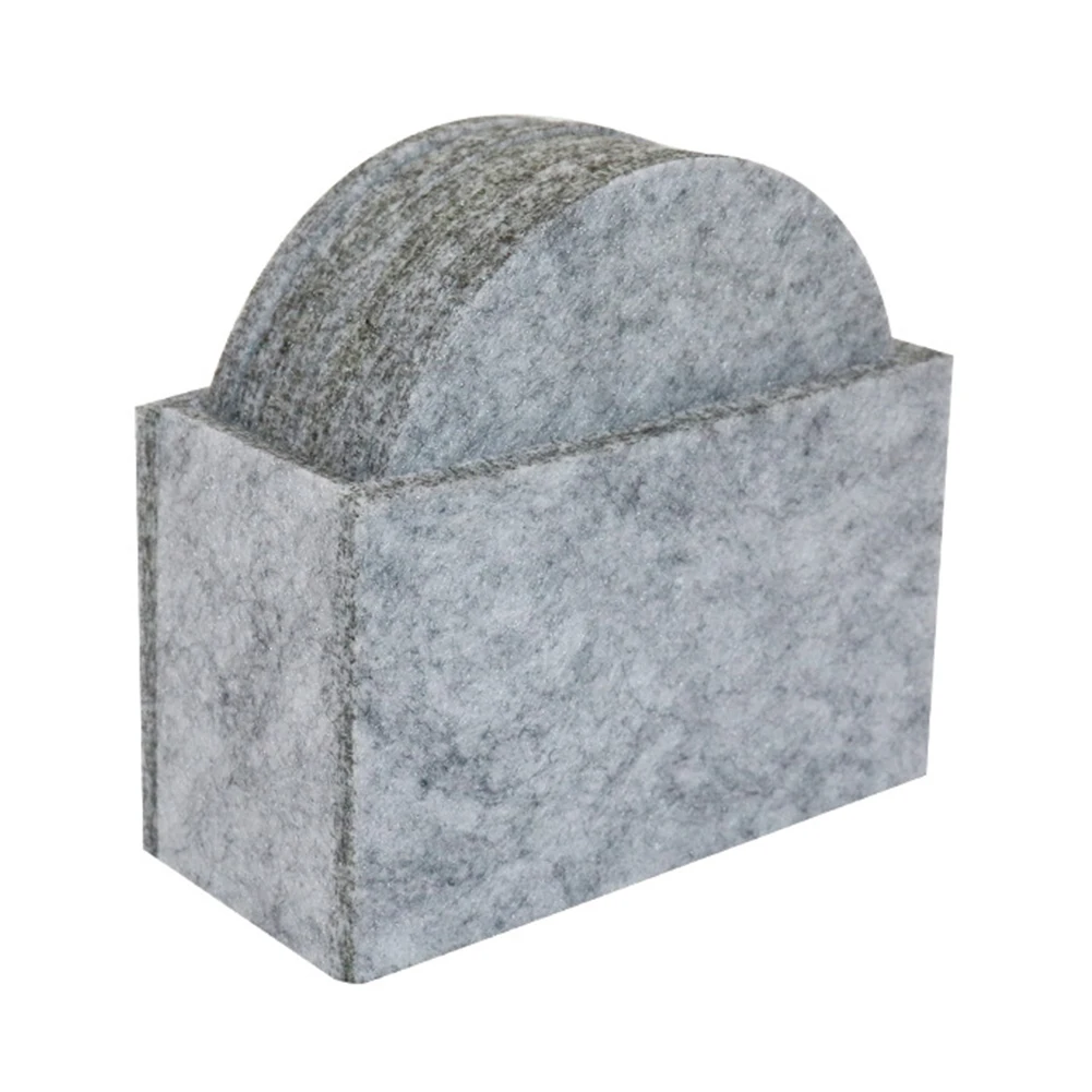 Миска настольная войлочная Подставка Набор коробка для хранения салфетка под кружку коврик для кофейной чашки аксессуары для напитков кухонная стеклянная пластина Изолированная