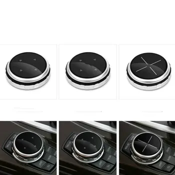 

Car Multimedia Buttons Cover iDrive Stickers for BMW 1 2 3 5 7 Series X1 X3 F25 X5 F15 X6 16 F30 F10 F07 E90 F11 M logo
