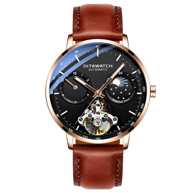 Gita esqueleto Dial Hombre Deporte reloj de negocios marca улучшенная модель automatico de moda relojes de Carnaval mecanico relo - Цвет: 3