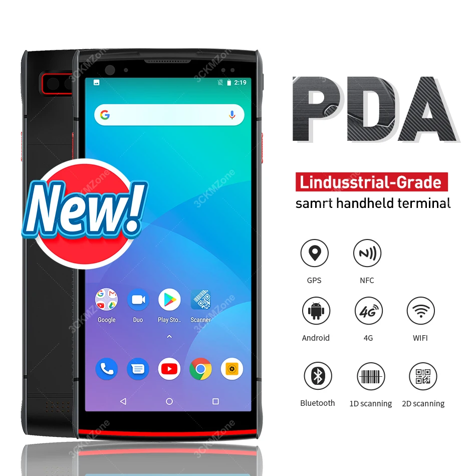 Портативный Pos-терминал Android 9.0PDA 2D Honeywell 6603 сканер штрих-кодов 4G NFC считыватель