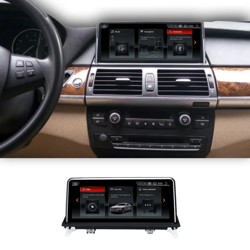 Liandlee Car Multimedia GPS Audio Radio Stereo For BMW X5 M E70 2006~2013 CarPlay TPMS For CIC NBT System Navigation NAVI